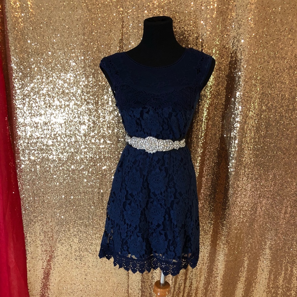 Lace net dress